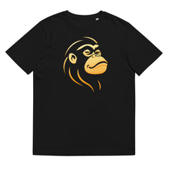 T-Shirt - Frontprint - Goldener Affenkopf