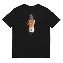 T-Shirt - Frontprint - Gelangweilte Kaffeetasse