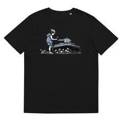 T-Shirt - Frontprint - Girl puts flower in tank