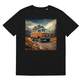 T-Shirt - Frontprint - Camper steht in Wildnis