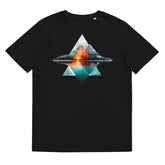 T-Shirt - Frontprint - Abstrakte geometrische Landschaft