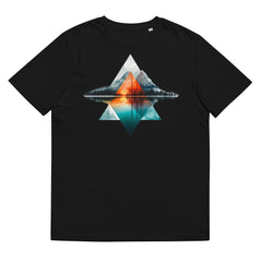 T-Shirt - Frontprint - Abstrakte geometrische Landschaft