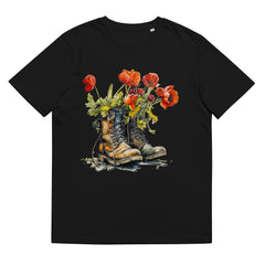 T-Shirt - Frontprint - Flowers in boots