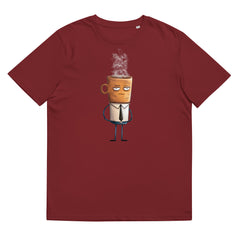 T-Shirt - Frontprint - Gelangweilte Kaffeetasse