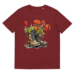 T-Shirt - Frontprint - Flowers in boots