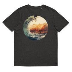 T-Shirt - Frontprint - Wave and hills
