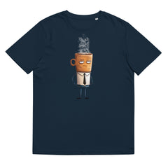 T-Shirt - Frontprint - Gelangweilte Kaffeetasse