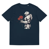 T-Shirt - Frontprint - Mech mit Blumen in der Hand