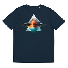 T-Shirt - Frontprint - Abstrakte geometrische Landschaft