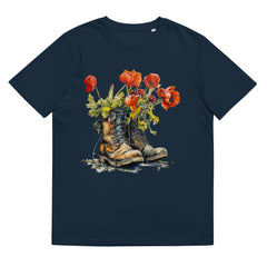 T-Shirt - Frontprint - Flowers in boots