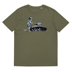 T-Shirt - Frontprint - Girl puts flower in tank