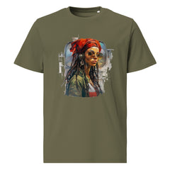 T-Shirt - Frontprint - Lady mit Sonnenbrille