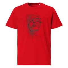 T-Shirt - Frontprint - Frau Kopf Scribble