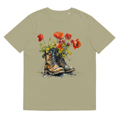 T-Shirt - Frontprint - Flowers in boots