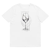 T-Shirt - Frontprint - Weinglas - Line Art