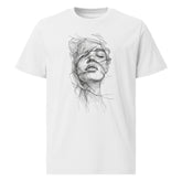 T-Shirt - Frontprint - Frau Kopf Scribble