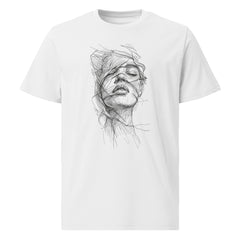 T-Shirt - Frontprint - Frau Kopf Scribble