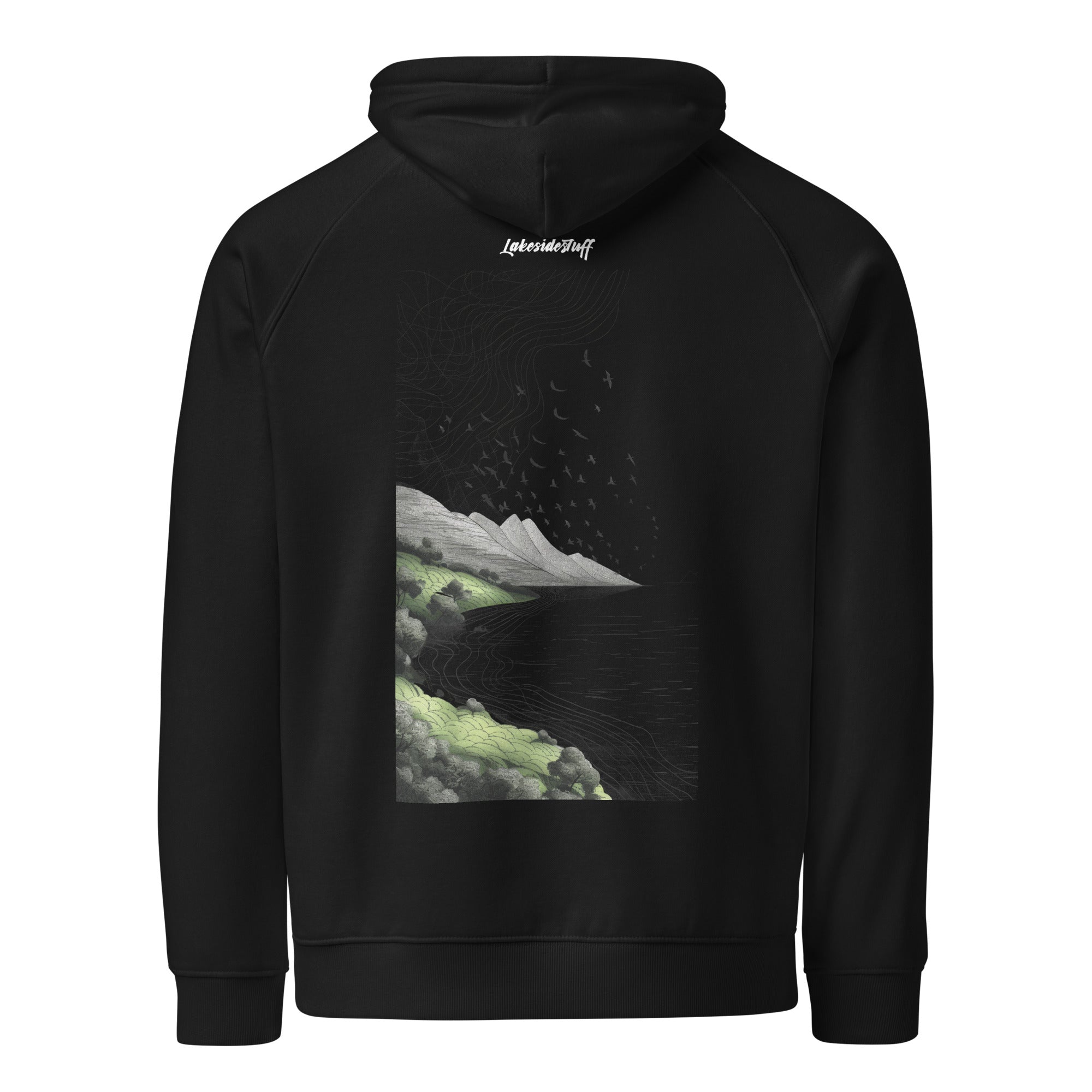 Hoodie - Backprint - Line Art Lakeside