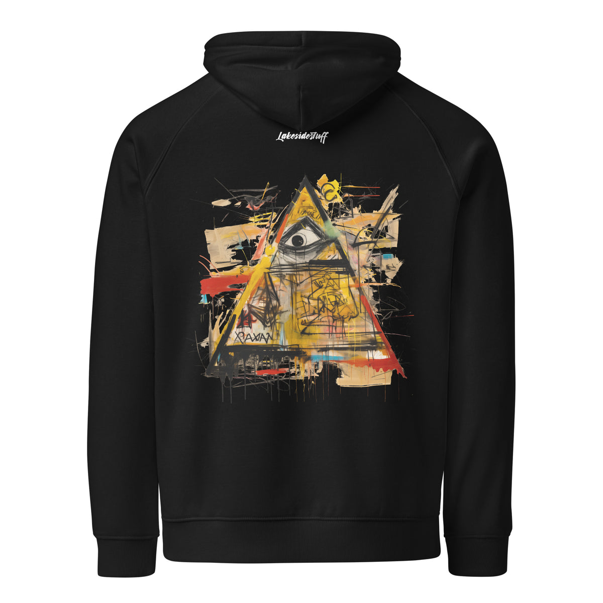 Hoodie - Backprint - Abstract pyramid