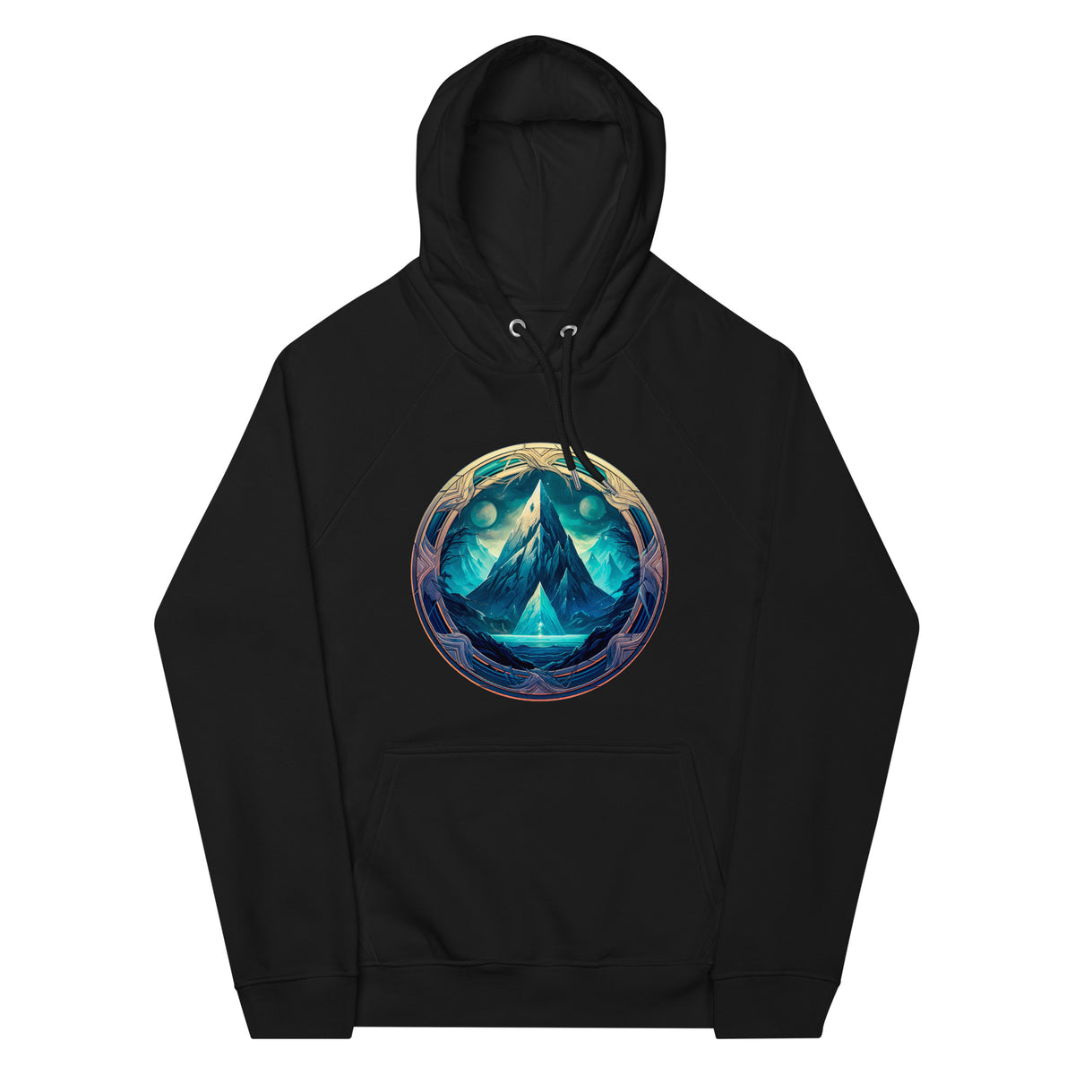 Hoodie - Frontprint - Icy mountain