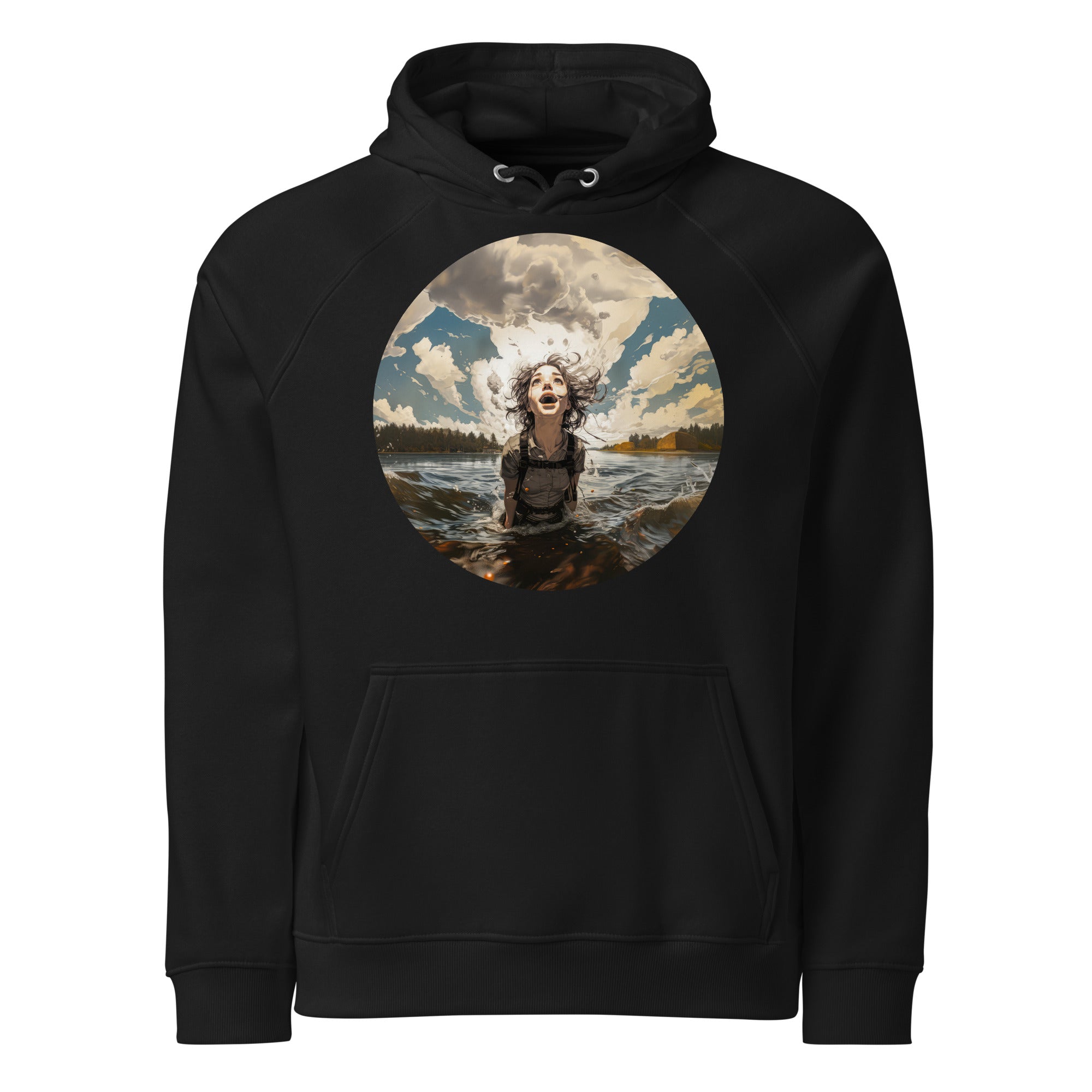 Hoodie - front print - Coming from the lake