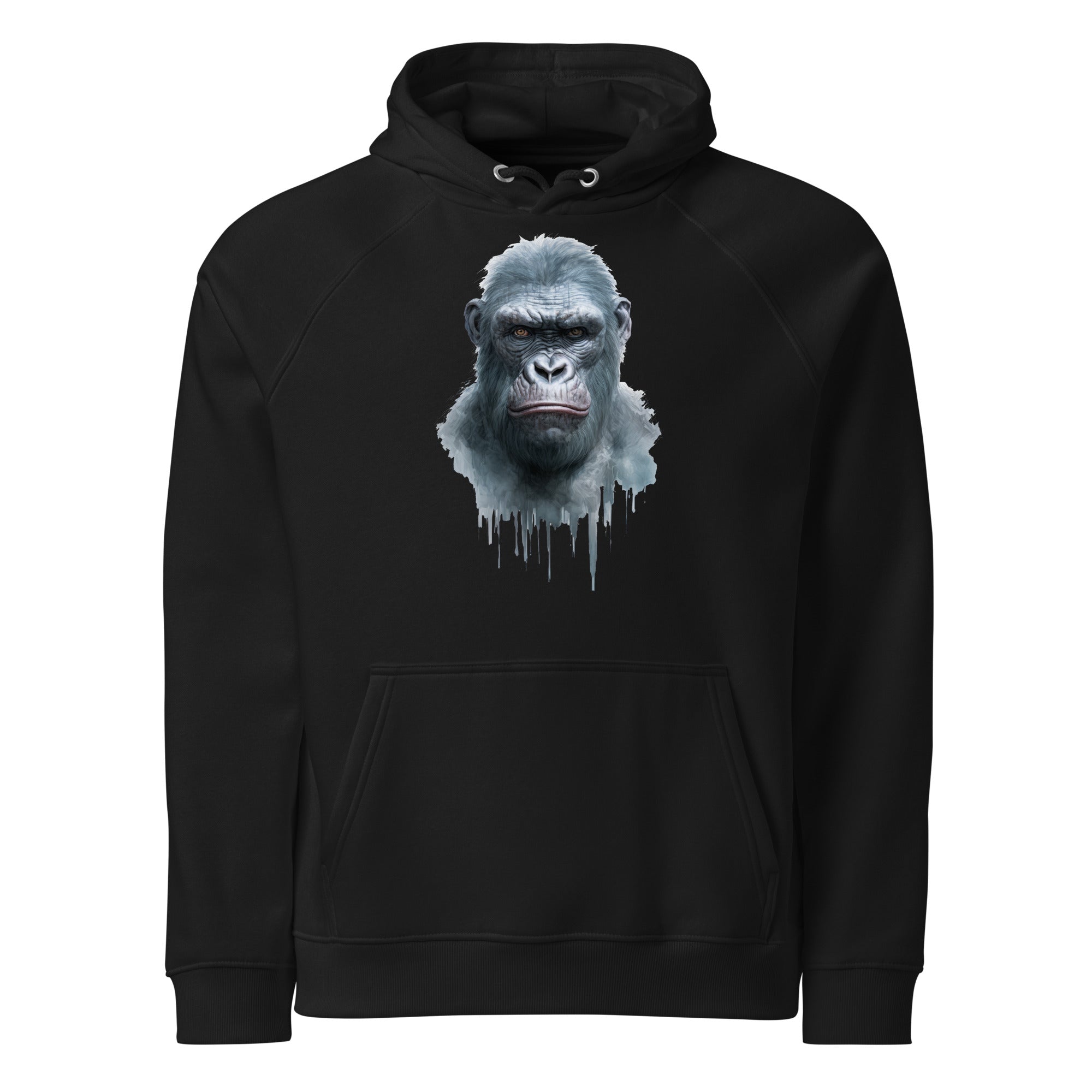 Hoodie - front print - White monkey