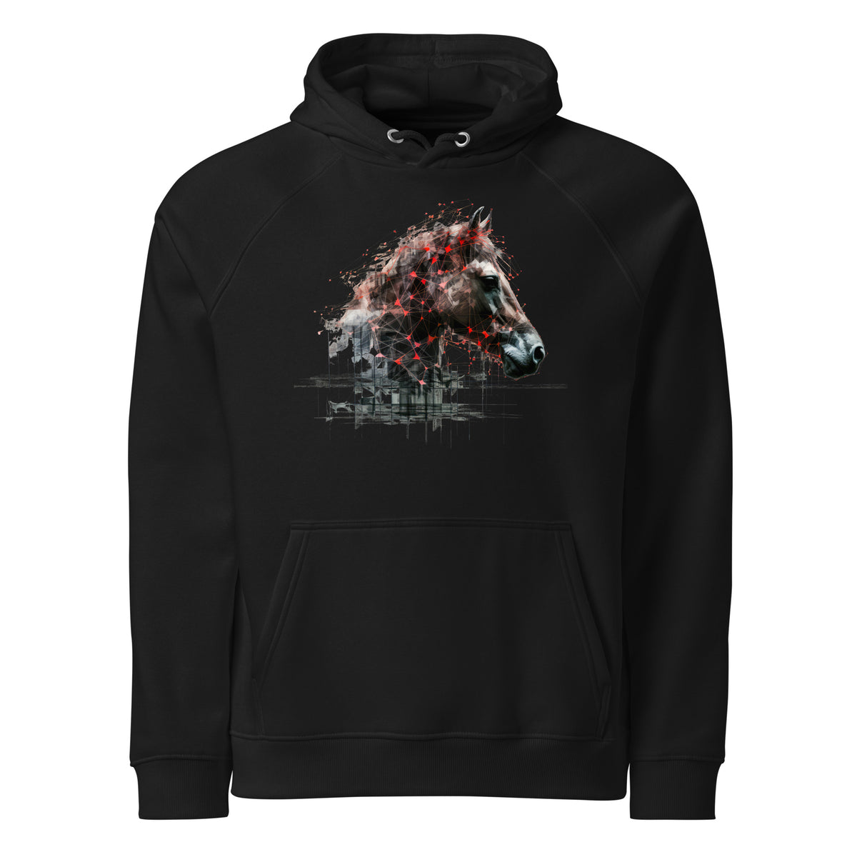 Hoodie - Frontprint - Pferd Grafik