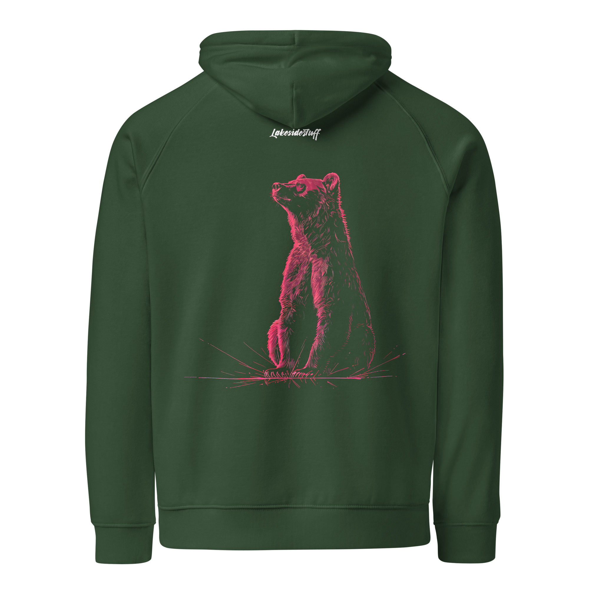 Hoodie - Backprint - Roter Bär