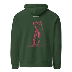 Hoodie - Backprint - Roter Bär