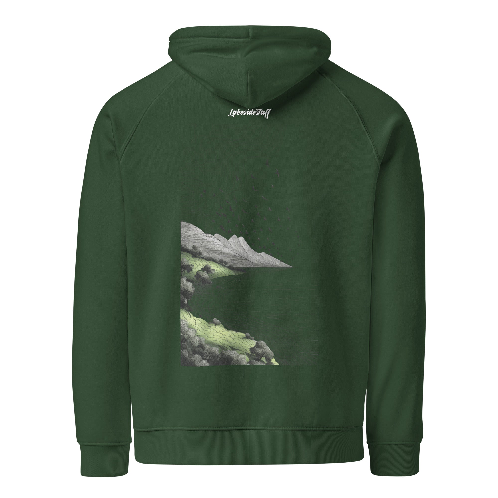 Hoodie - Backprint - Line Art Lakeside