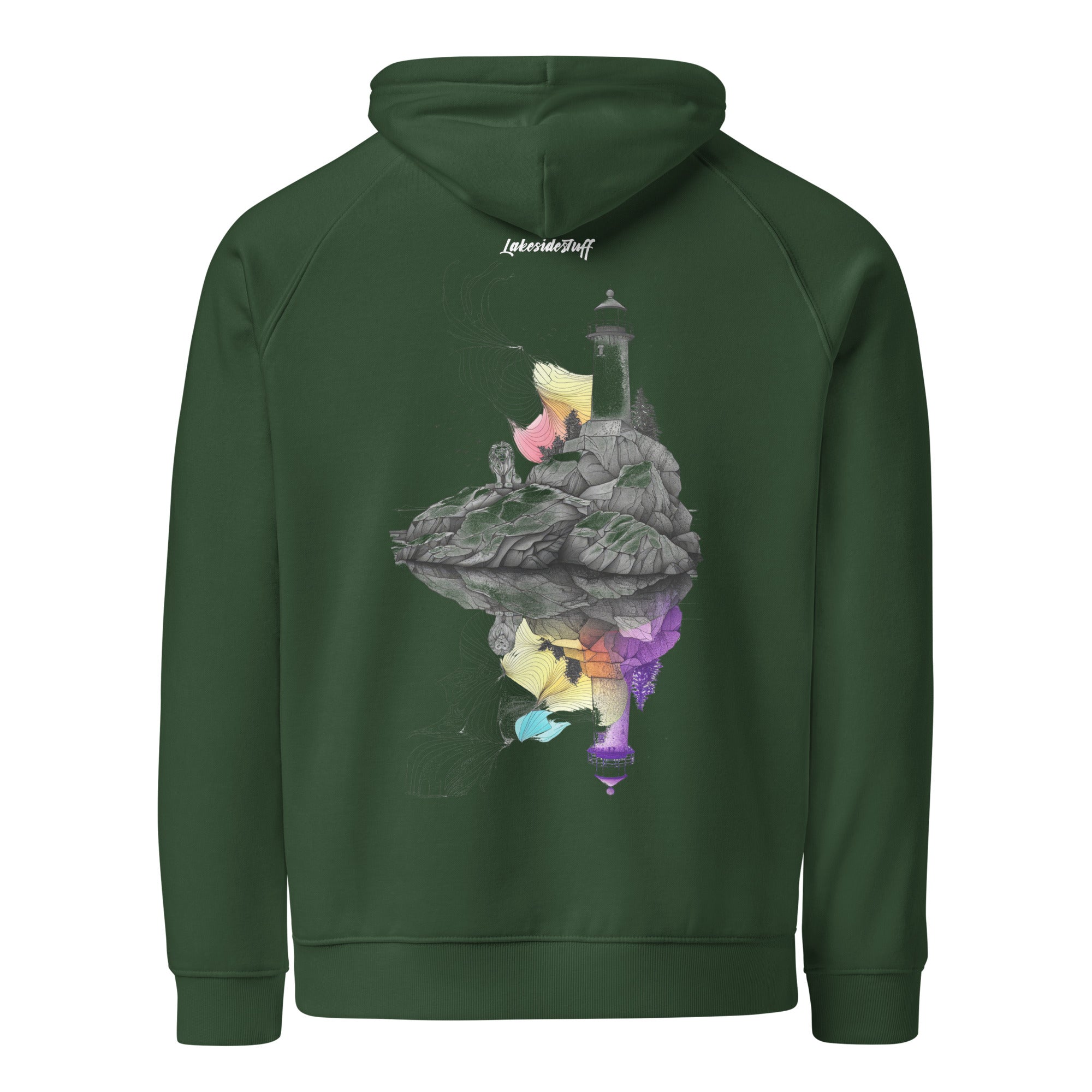 Hoodie - Backprint - Lighthouse and lion