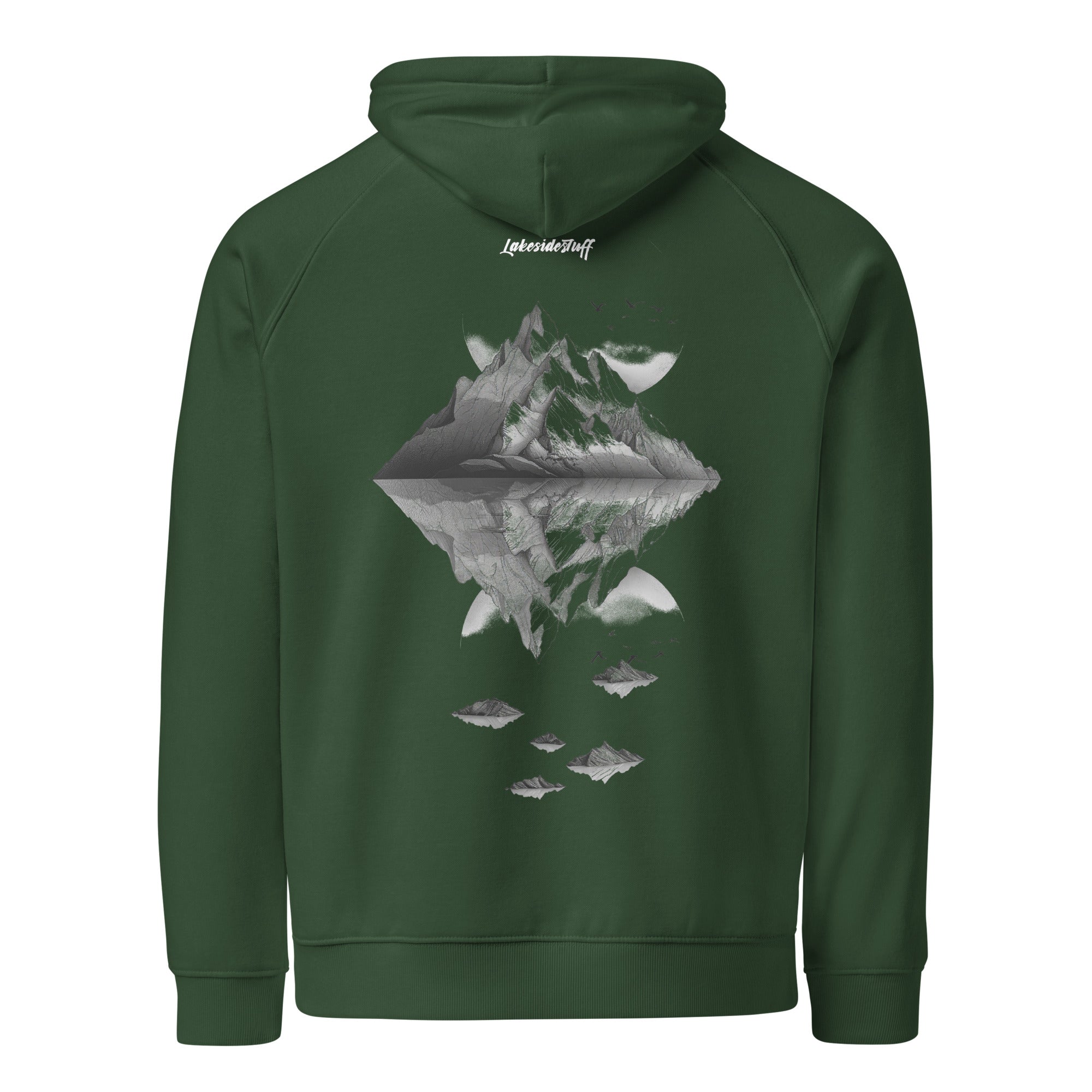 Hoodie - Backprint - Mountains Line Art