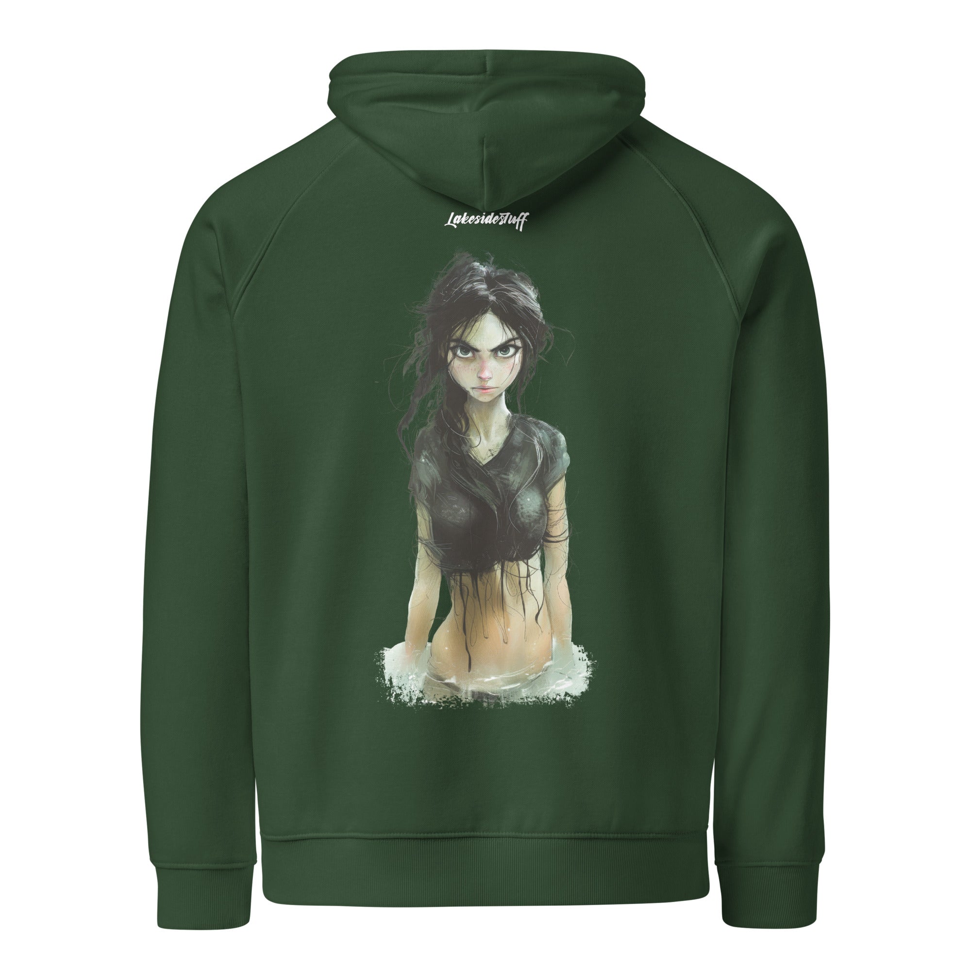 Hoodie - Backprint - Angry girl