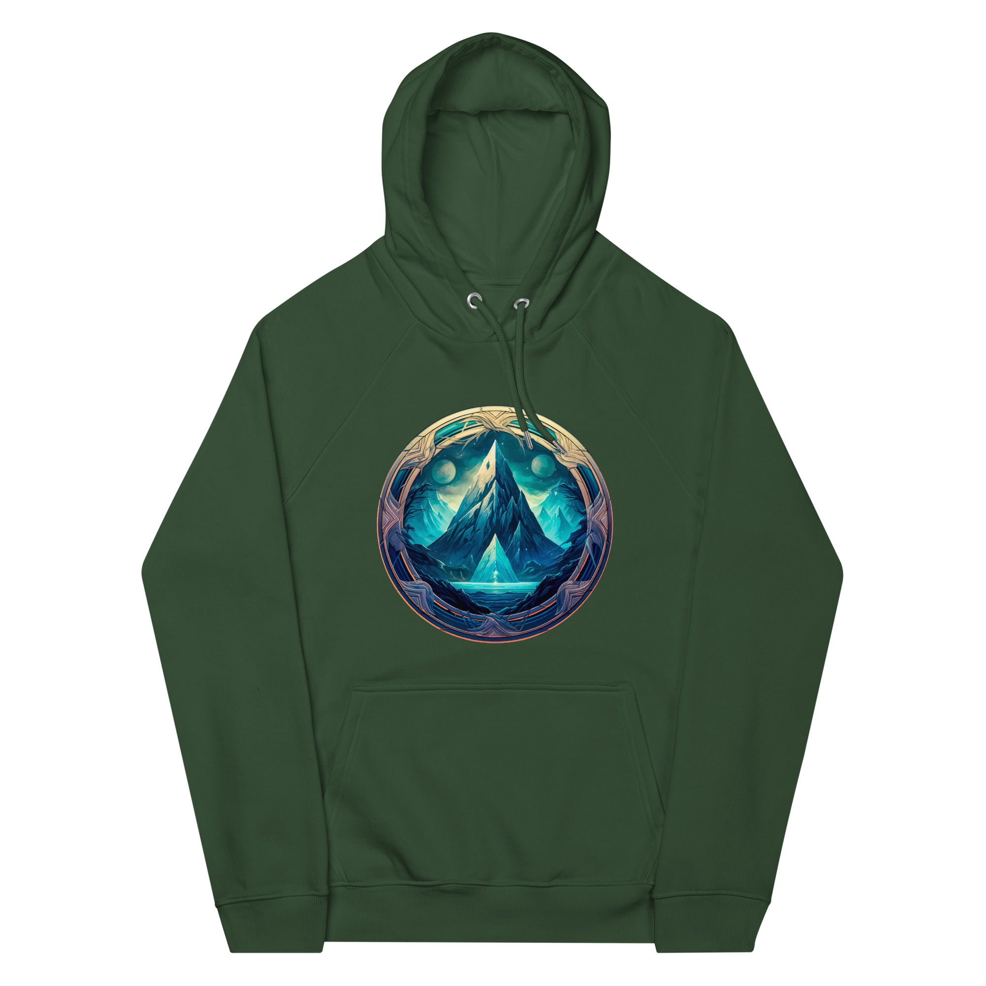 Hoodie - Frontprint - Icy mountain