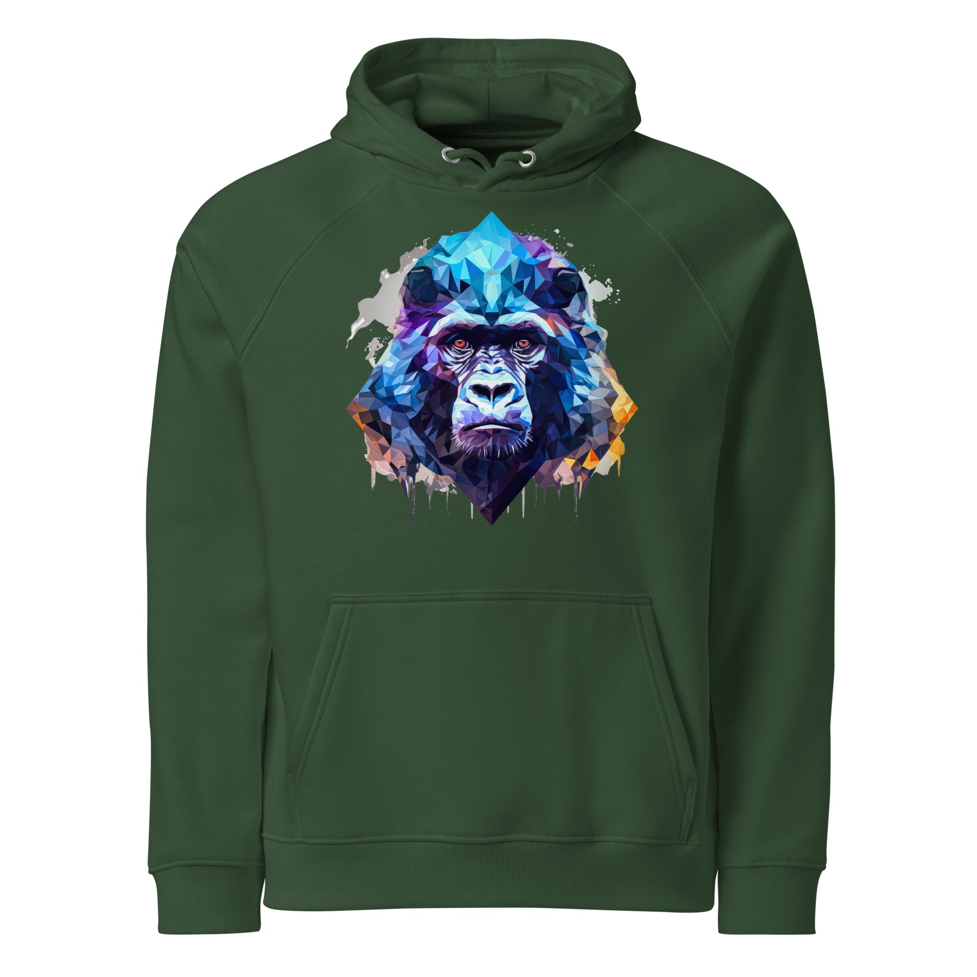 Hoodie - Frontprint - polygon monkey