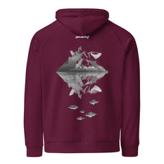 Hoodie - Backprint - Mountains Line Art