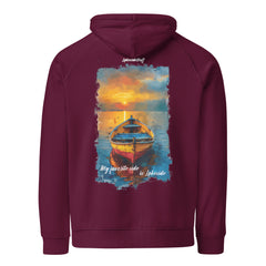 Hoodie - Backprint - Lakeside boat