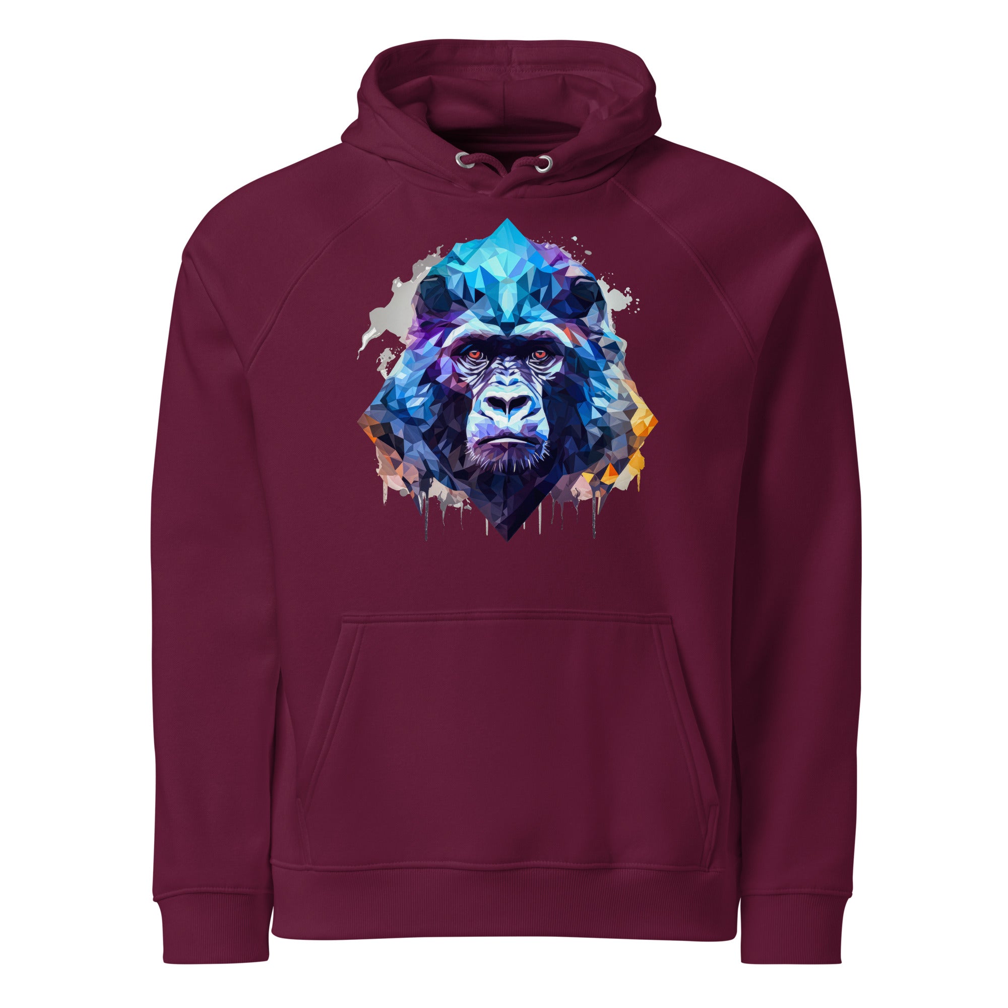 Hoodie - Frontprint - polygon monkey