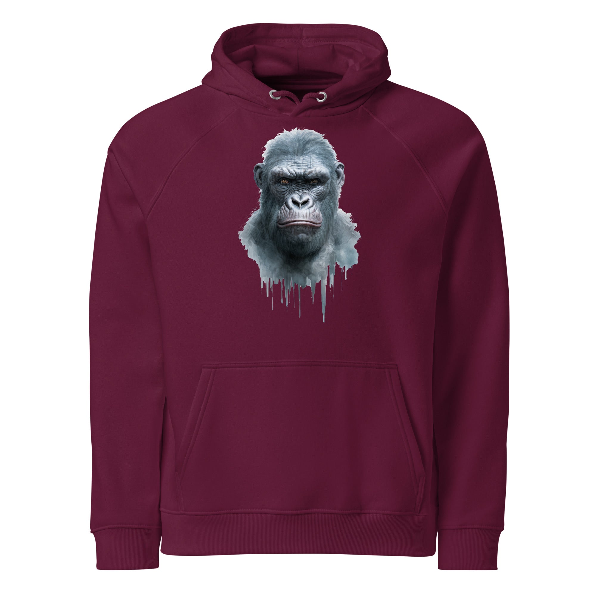 Hoodie - front print - White monkey