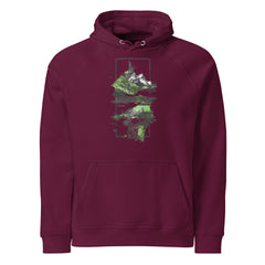 Hoodie - Green landscape in frames