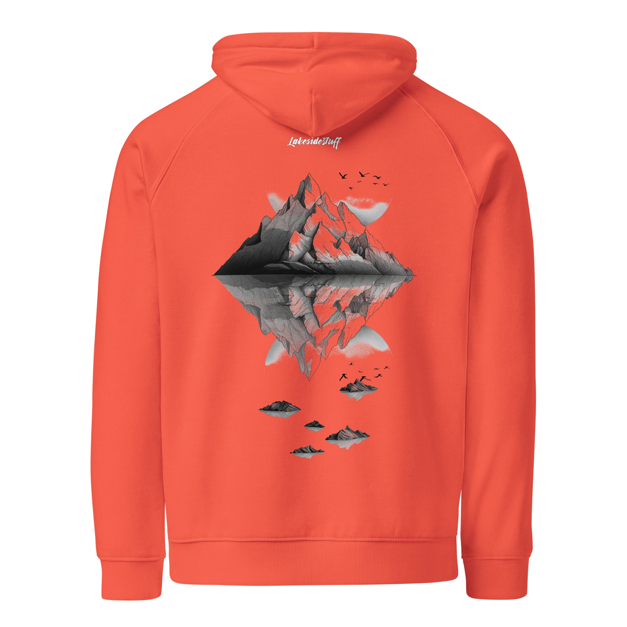 Hoodie - Backprint - Mountains Line Art