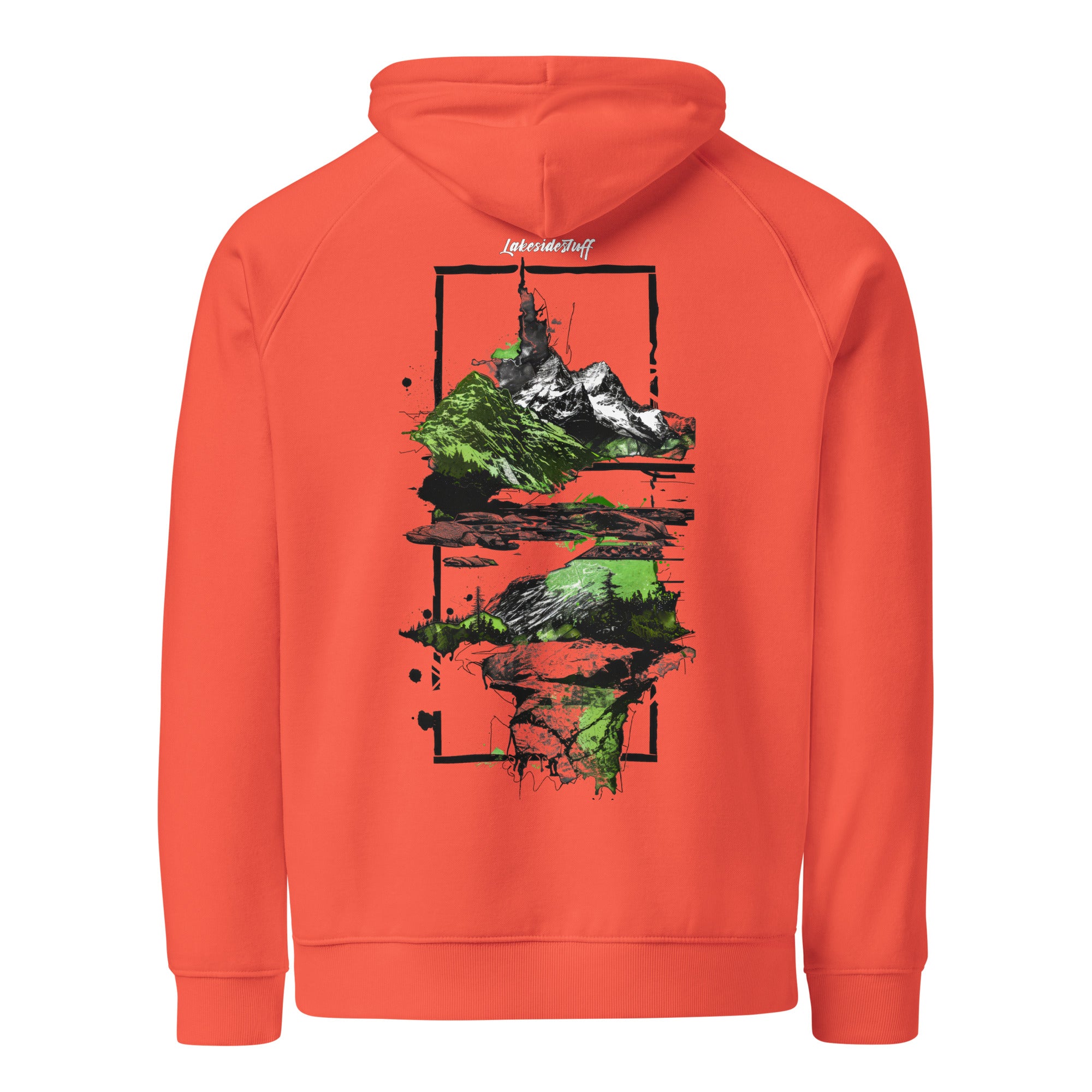 Hoodie - Backprint - Green Land