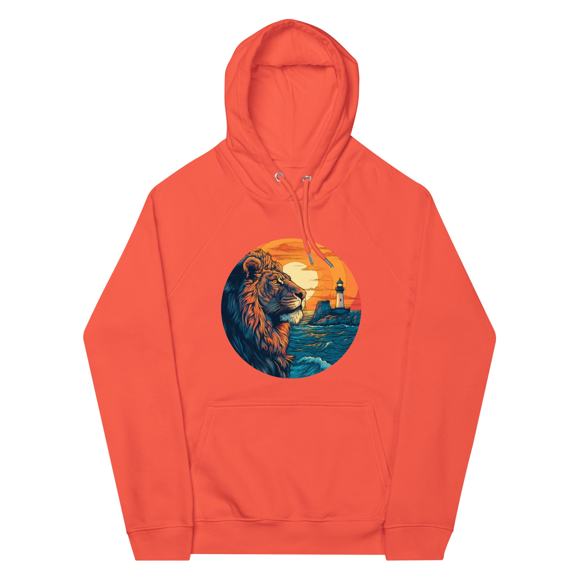 Hoodie - Frontprint - Lighthouse und Löwe