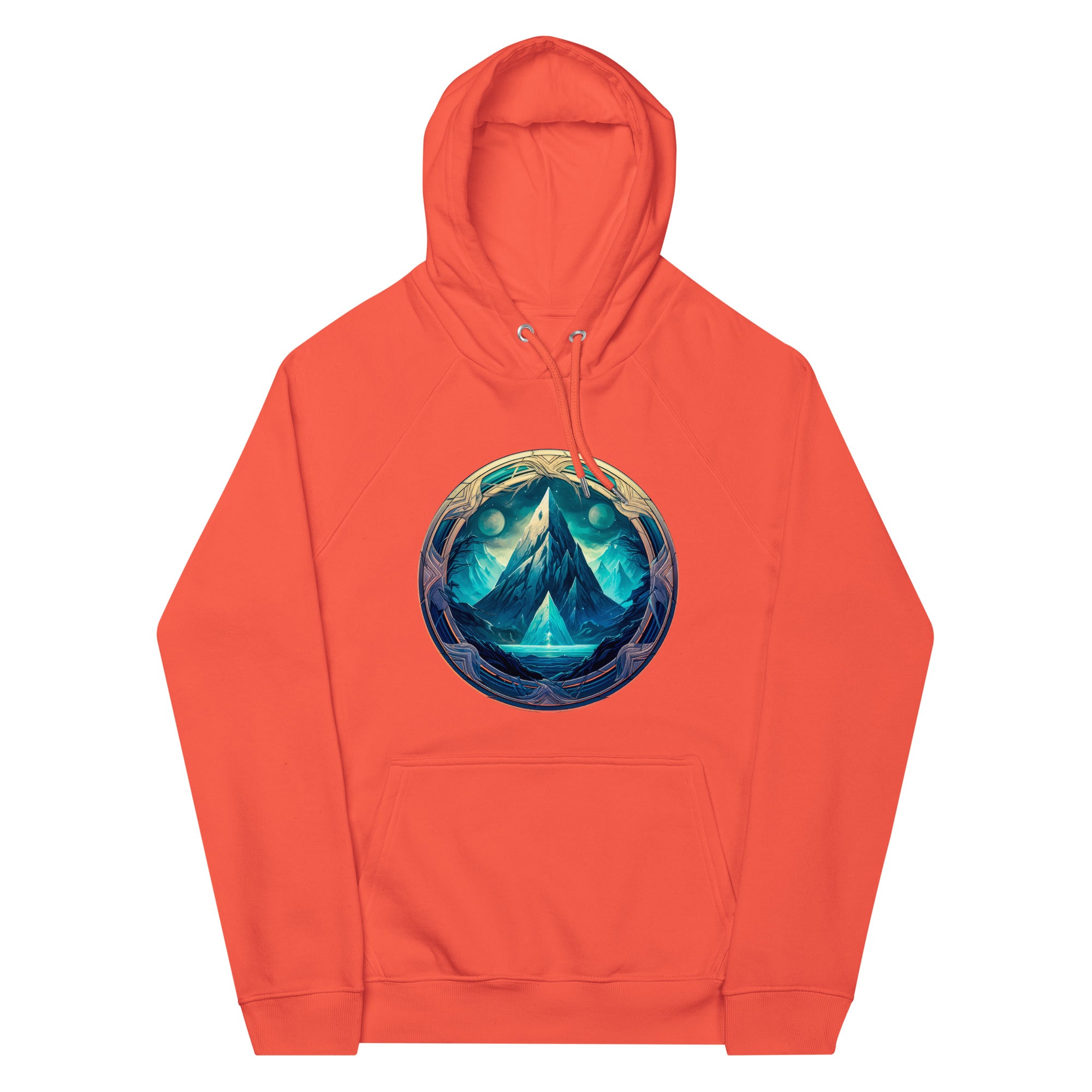 Hoodie - Frontprint - Icy mountain