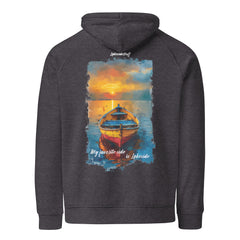 Hoodie - Backprint - Lakeside boat