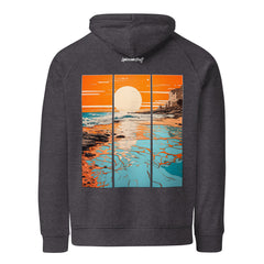 Hoodie - Backprint - Orange beach