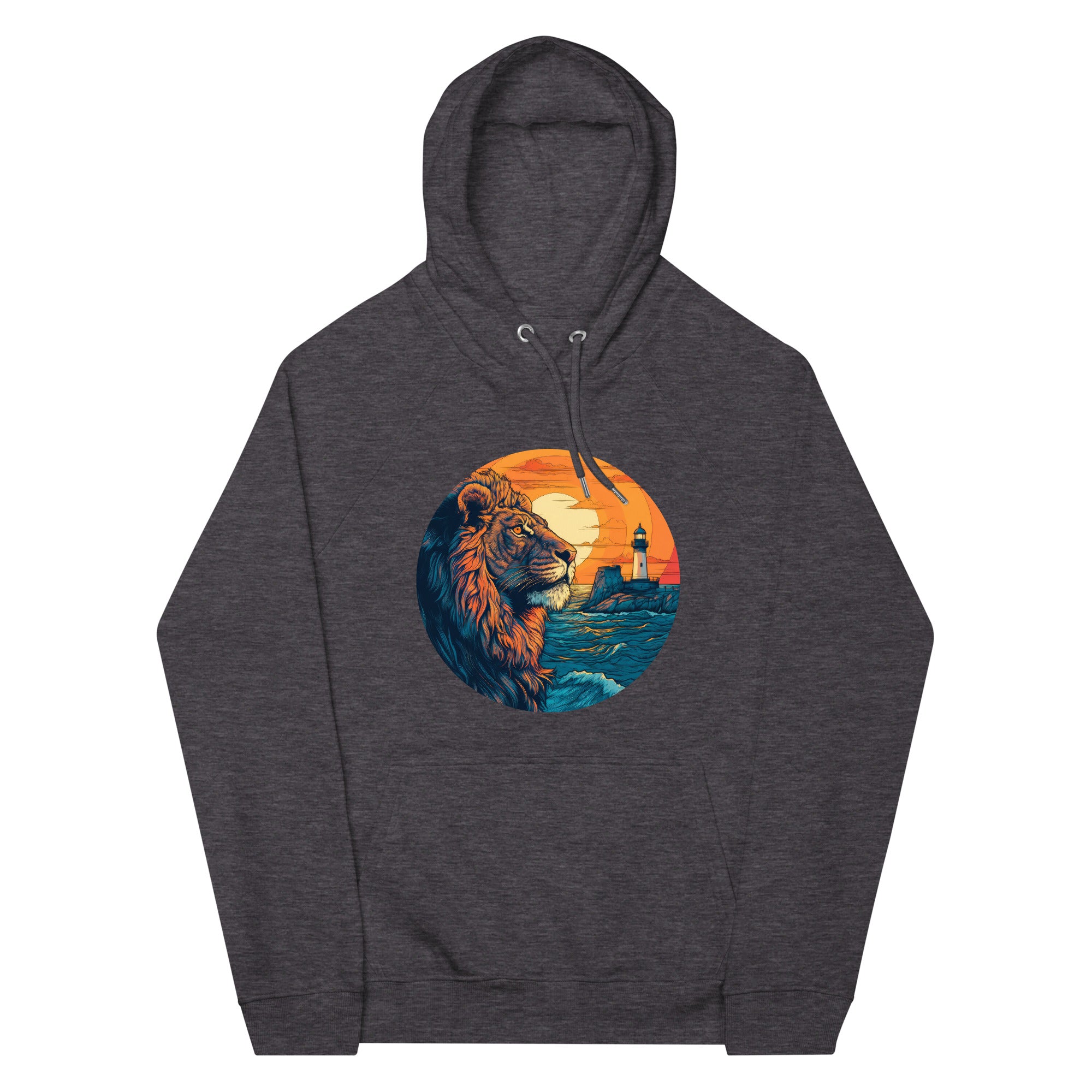 Hoodie - Frontprint - Lighthouse und Löwe