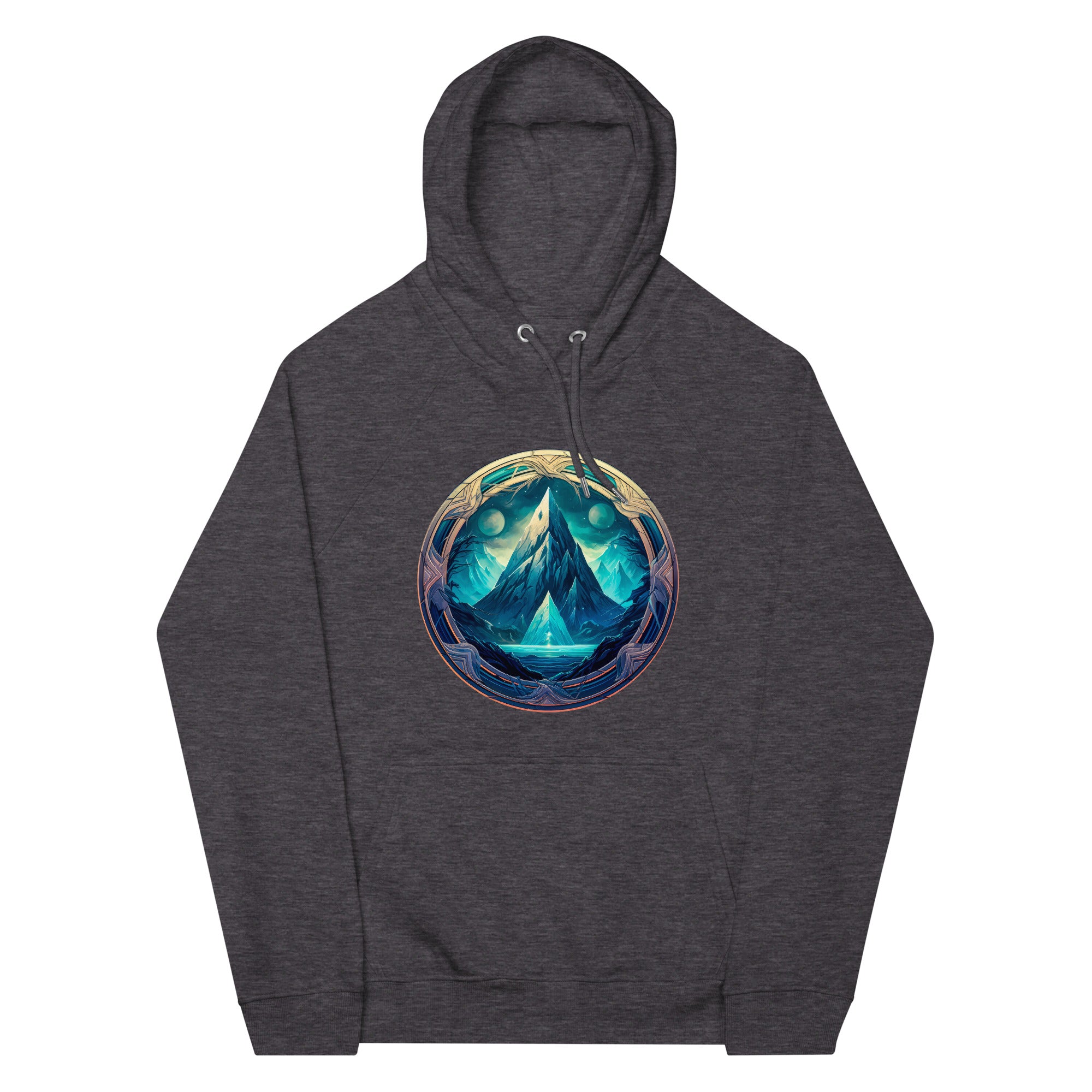 Hoodie - Frontprint - Icy mountain