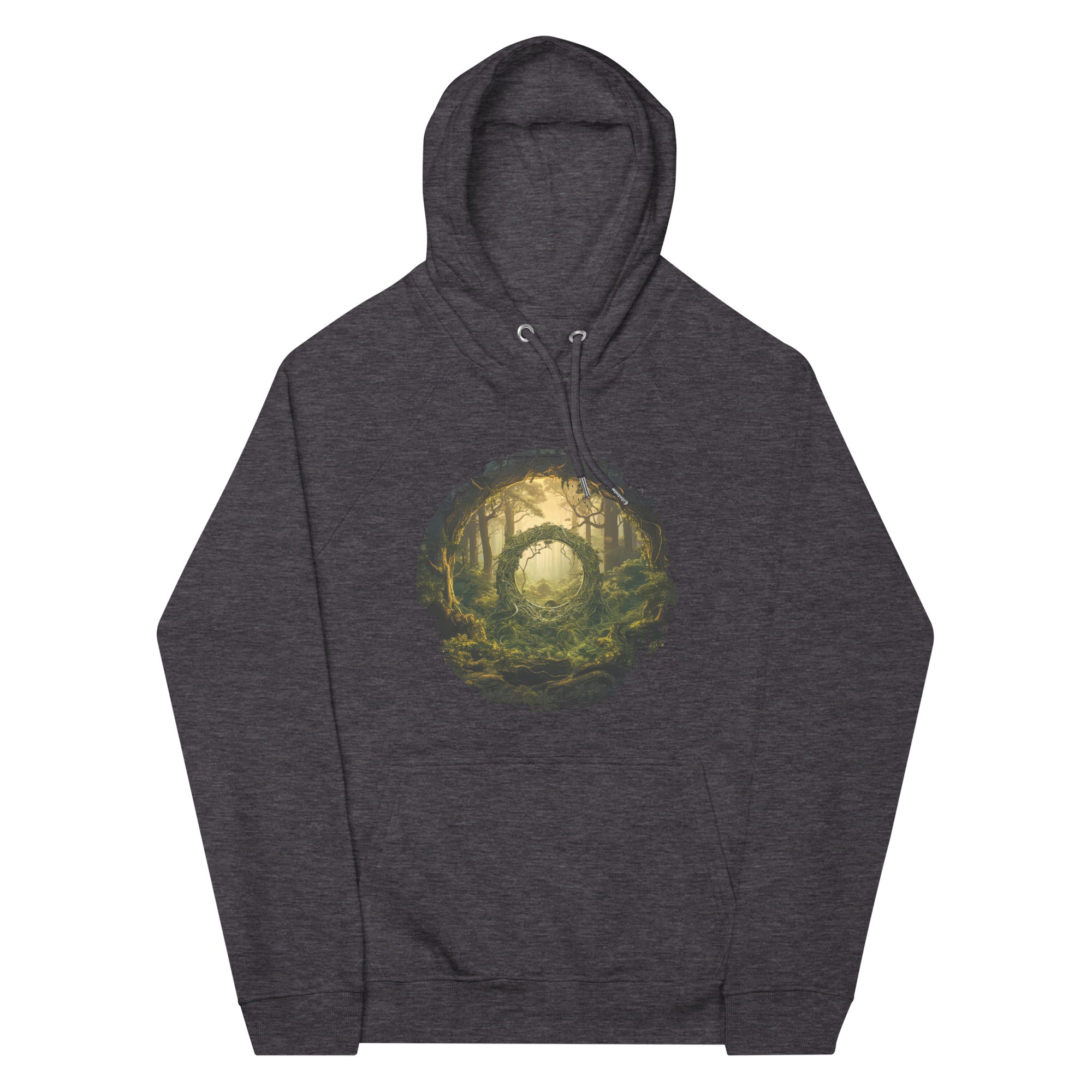 Hoodie - front print - Portal in the woods