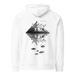 Hoodie - Backprint - Mountains Line Art